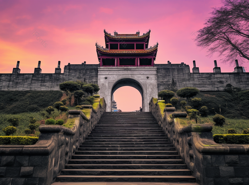 古镇建筑城墙台阶楼梯拍摄,高清,摄影图,摄影图片,图片大全,摄影图免费下载
